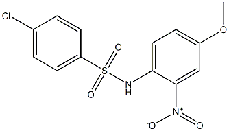 N1-(4-methoxy-2-nitrophenyl)-4-chlorobenzene-1-sulfonamide Struktur