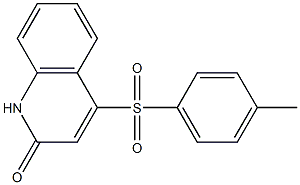 4-[(4-methylphenyl)sulfonyl]-1,2-dihydroquinolin-2-one Struktur