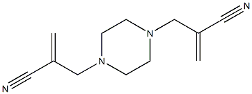 2-{[4-(2-cyanoallyl)piperazino]methyl}acrylonitrile Struktur