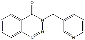 3-(3-pyridinylmethyl)-1,2,3-benzotriazin-4(3H)-one Struktur