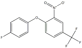 1-(4-fluorophenoxy)-2-nitro-4-(trifluoromethyl)benzene Struktur