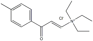 triethyl[3-(4-methylphenyl)-3-oxoprop-1-enyl]ammonium chloride Struktur