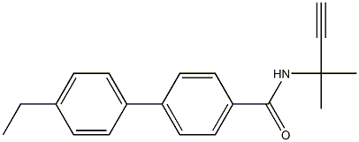 N-(1,1-dimethylprop-2-ynyl)-4'-ethyl[1,1'-biphenyl]-4-carboxamide Struktur