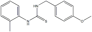 N-(4-methoxybenzyl)-N'-(2-methylphenyl)thiourea Struktur