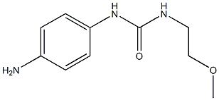 N-(4-aminophenyl)-N'-(2-methoxyethyl)urea Struktur