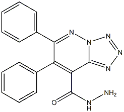 6,7-diphenyl[1,2,3,4]tetraazolo[1,5-b]pyridazine-8-carbohydrazide Struktur