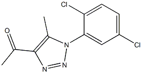 1-[1-(2,5-dichlorophenyl)-5-methyl-1H-1,2,3-triazol-4-yl]ethan-1-one Struktur