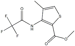 methyl 4-methyl-3-[(2,2,2-trifluoroacetyl)amino]thiophene-2-carboxylate Struktur