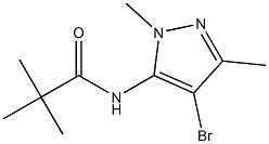 N1-(4-bromo-1,3-dimethyl-1H-pyrazol-5-yl)-2,2-dimethylpropanamide Struktur