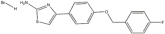 4-{4-[(4-fluorobenzyl)oxy]phenyl}-1,3-thiazol-2-amine hydrobromide Struktur