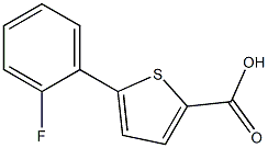 5-(2-fluorophenyl)thiophene-2-carboxylic acid Struktur