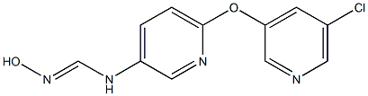 N-{6-[(5-chloropyridin-3-yl)oxy]pyridin-3-yl}-N'-hydroxyiminoformamide Struktur