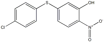 5-[(4-chlorophenyl)thio]-2-nitrophenol Struktur