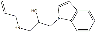 1-(allylamino)-3-(1H-indol-1-yl)-2-propanol Struktur