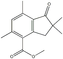 methyl 2,2,5,7-tetramethyl-1-oxoindane-4-carboxylate Struktur