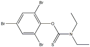 2,4,6-tribromophenyl (diethylamino)methanethioate Struktur