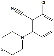 2-chloro-6-(1,4-thiazinan-4-yl)benzonitrile Struktur