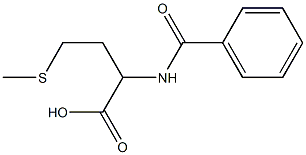 2-(benzoylamino)-4-(methylsulfanyl)butanoic acid Struktur