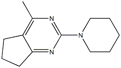 4-methyl-2-piperidino-6,7-dihydro-5H-cyclopenta[d]pyrimidine Struktur