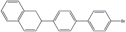 2-(4'-bromo[1,1'-biphenyl]-4-yl)-1,2-dihydronaphthalene Struktur