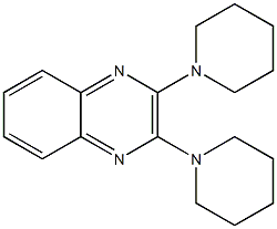 2,3-dipiperidinoquinoxaline Struktur