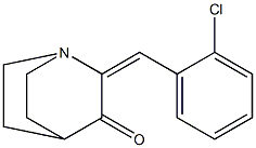 2-(2-chlorobenzylidene)quinuclidin-3-one Struktur