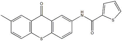 N-(7-methyl-9-oxo-9H-thioxanthen-2-yl)-2-thiophenecarboxamide Struktur