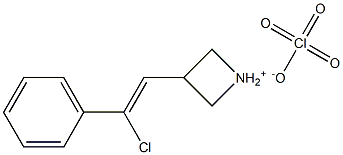 (3-chloro-3-phenylprop-2-enylidene)(dimethyl)ammonium perchlorate Structure