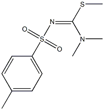 N1-[(dimethylamino)(methylthio)methylidene]-4-methylbenzene-1-sulfonamide Struktur