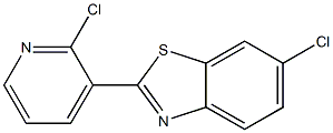 6-chloro-2-(2-chloro-3-pyridinyl)-1,3-benzothiazole Struktur