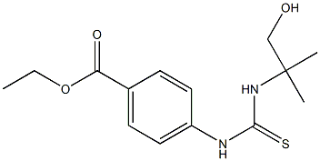 ethyl 4-({[(2-hydroxy-1,1-dimethylethyl)amino]carbothioyl}amino)benzoate Struktur