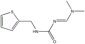 N-[(dimethylamino)methylidene]-N'-(2-thienylmethyl)urea Struktur