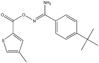 O1-[(4-methyl-2-thienyl)carbonyl]-4-(tert-butyl)benzene-1-carbohydroximamide Struktur