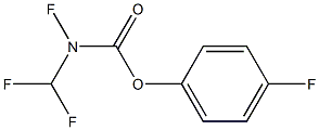 4-fluorophenyl N-trifluoromethylcarbamate Struktur