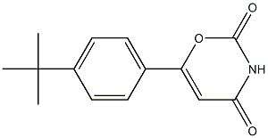 6-[4-(tert-butyl)phenyl]-3,4-dihydro-2H-1,3-oxazine-2,4-dione Struktur