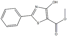 methyl 4-hydroxy-2-phenyl-1,3-thiazole-5-carboxylate Struktur