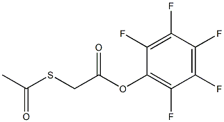 2,3,4,5,6-pentafluorophenyl 2-(acetylthio)acetate Struktur