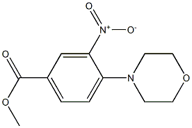 methyl 4-morpholino-3-nitrobenzenecarboxylate Struktur