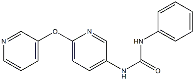 N-phenyl-N'-[6-(3-pyridyloxy)-3-pyridyl]urea Struktur