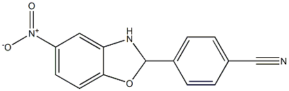 4-(5-nitro-2,3-dihydro-1,3-benzoxazol-2-yl)benzonitrile Struktur