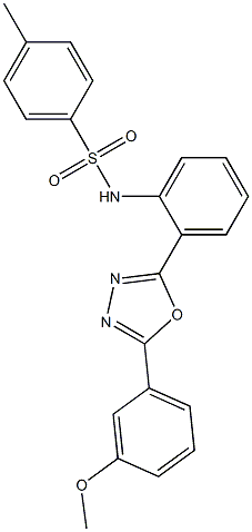 N1-{2-[5-(3-methoxyphenyl)-1,3,4-oxadiazol-2-yl]phenyl}-4-methylbenzene-1-sulfonamide Struktur