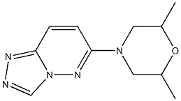 2,6-dimethyl-4-[1,2,4]triazolo[4,3-b]pyridazin-6-ylmorpholine Struktur