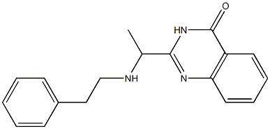 2-[1-(phenethylamino)ethyl]-4(3H)-quinazolinone Struktur