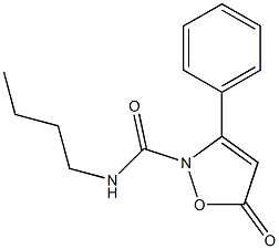 N-butyl-5-oxo-3-phenyl-2(5H)-isoxazolecarboxamide Struktur