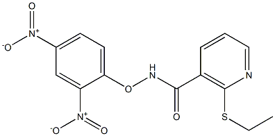 N-(2,4-dinitrophenoxy)-2-(ethylthio)nicotinamide Struktur