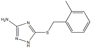 5-[(2-methylbenzyl)sulfanyl]-1H-1,2,4-triazol-3-ylamine Struktur