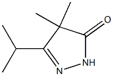 3-isopropyl-4,4-dimethyl-4,5-dihydro-1H-pyrazol-5-one Struktur