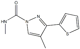 N1,4-dimethyl-3-(2-thienyl)-1H-pyrazole-1-carboxamide Struktur