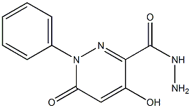 4-hydroxy-6-oxo-1-phenyl-1,6-dihydropyridazine-3-carbohydrazide Struktur