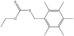 ethyl [(2,3,4,5,6-pentamethylbenzyl)thio]methanethioate Struktur